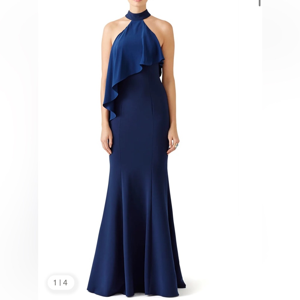 Jay Godfrey Navy Franklin Gown Size 2